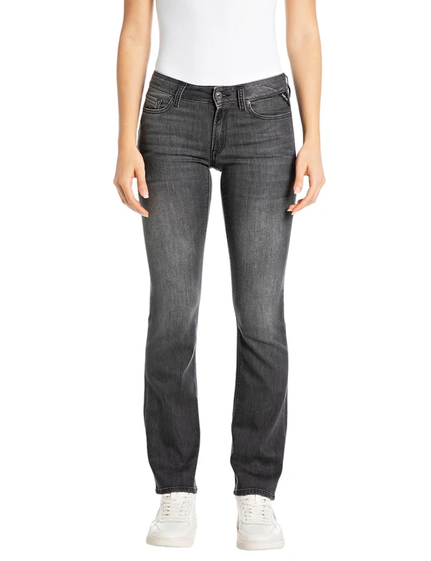Replay women's jeans with power stretch, gray (Dark Gray 097), 25W / 30L