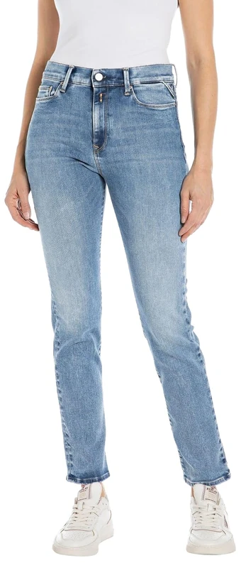 Replay women's jeans with power stretch, blue (Medium Blue 009), 29W / 30L