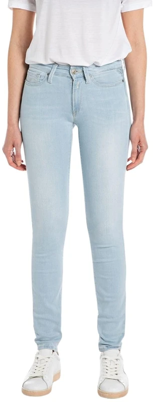 Replay women's jeans with power stretch, blue (Super Light Blue 011), 28W / 30L