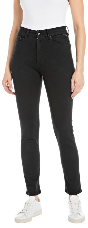 Replay women's jeans with power stretch, black (Black 098), 28W / 30L