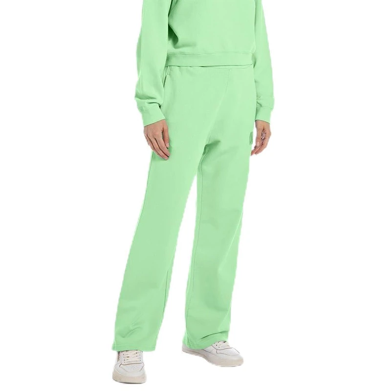 REPLAY Women's Wide Leg Jogging Pants, Bright Green 138 (Green), L