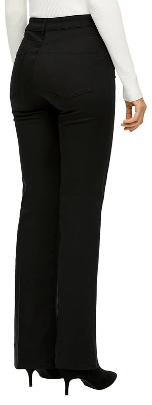 s.Oliver BLACK LABEL Women's 2138418 Trousers, Regular fit, Flared Leg, Black 9999, 36W x 32L - Image 1