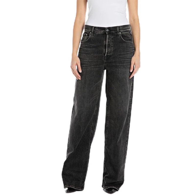 Replay women's jeans made of comfort denim, gray (Dark Gray 097), 30W / 34L