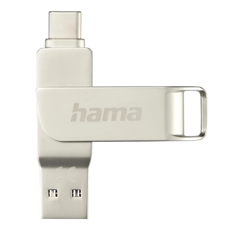 Hama C-Rotate Pro USB Flash Drive USB 3.1/3.0 512GB 100MB/s Silver