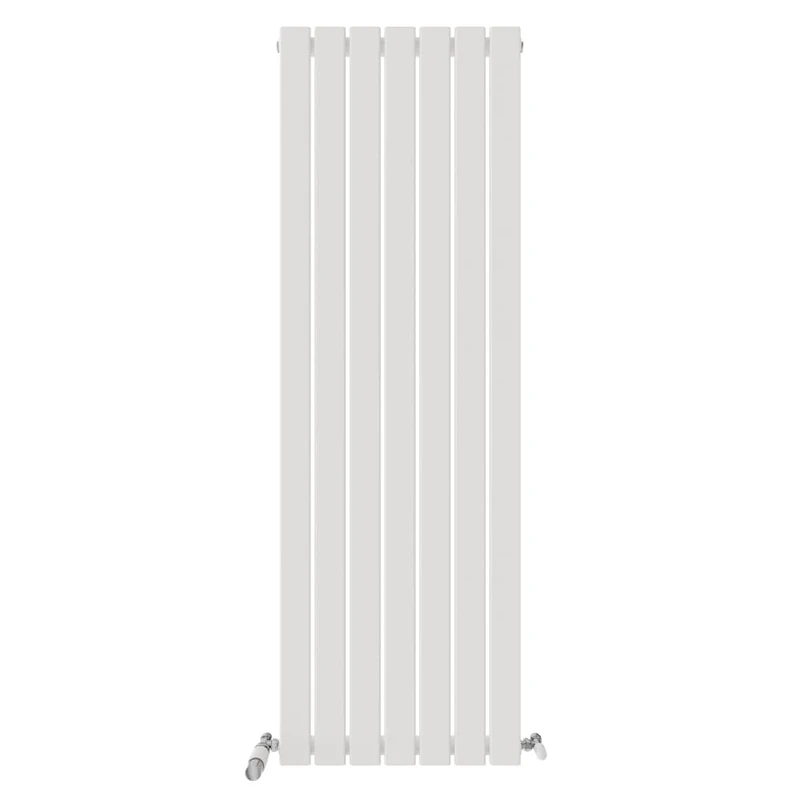iBathUK Apex Tall Vertical Radiator, Single Flat Panel Radiators, 1600x532mm Slim Radiator, Wall Mounted for Bathroom,Kitchen,Living Room- White
