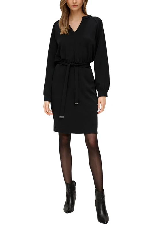 s.Oliver BLACK LABEL Women's 2138859 Dress with tie Belt, 9999, 14