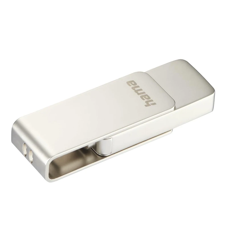 Hama "Uni-C Rotate Pro" USB Stick, USB-C 3.1, 256GB, 90MB/s, silver - Image 1
