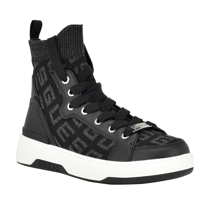 Guess Women's Mannen Sneaker, Black 001, 8 UK