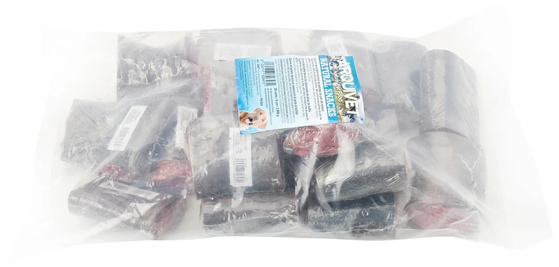 ARQUIVET Buffalo Horn Filled with Leather Sticks - 8 cm - Display Box of 20 Units - 2 g - Natural Snack for Dogs