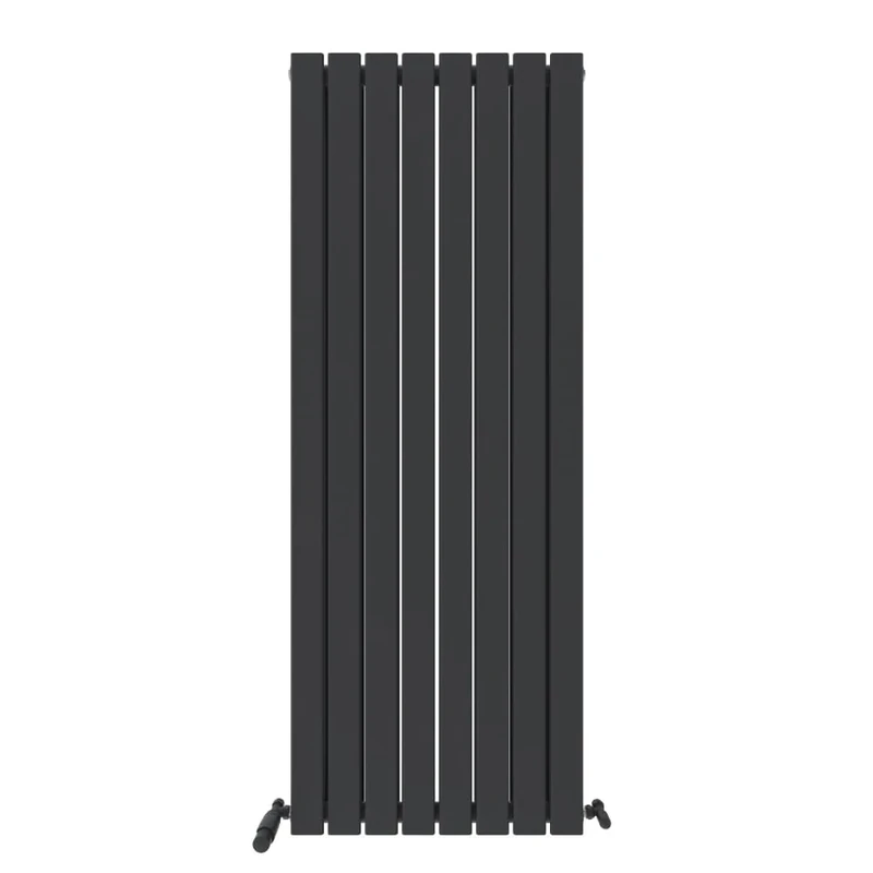 iBathUK Apex Tall Vertical Radiator, Double Flat Panel Radiators, 1600x608mm Slim Radiator, Wall Mounted for Bathroom,Kitchen,Living Room- Anthracite