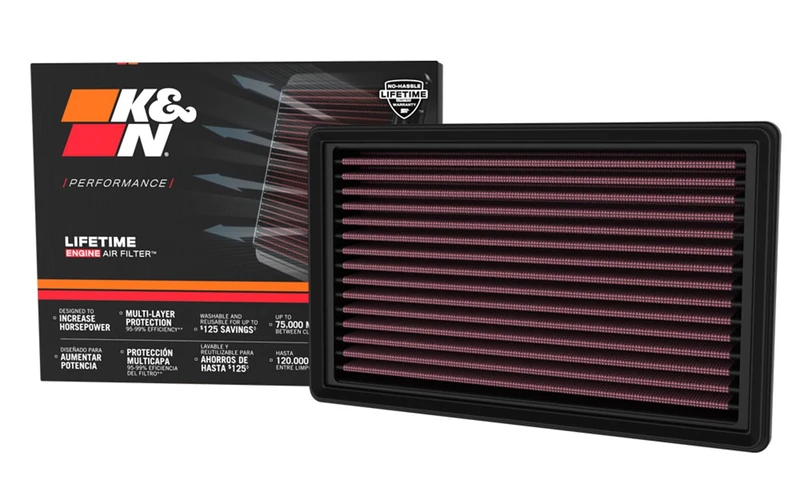K&N Replacement Air Filter compatible with Toyota Yaris 1.0 2020- (33-3179)