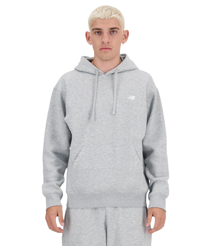 New Balance SPORT ESSENTIALS FLEECE HOODIE Athletic Grey