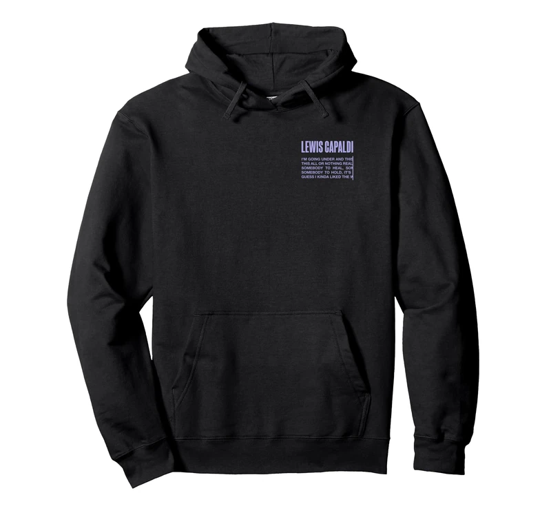 Lewis Capaldi Slogan Arch Pullover Hoodie