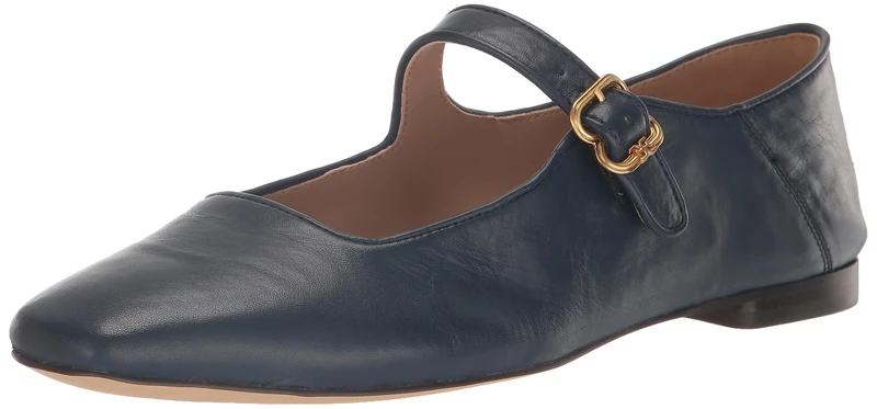 Sam Edelman Women's Michaela Mary Jane Flat, Hudson Navy, 4 UK