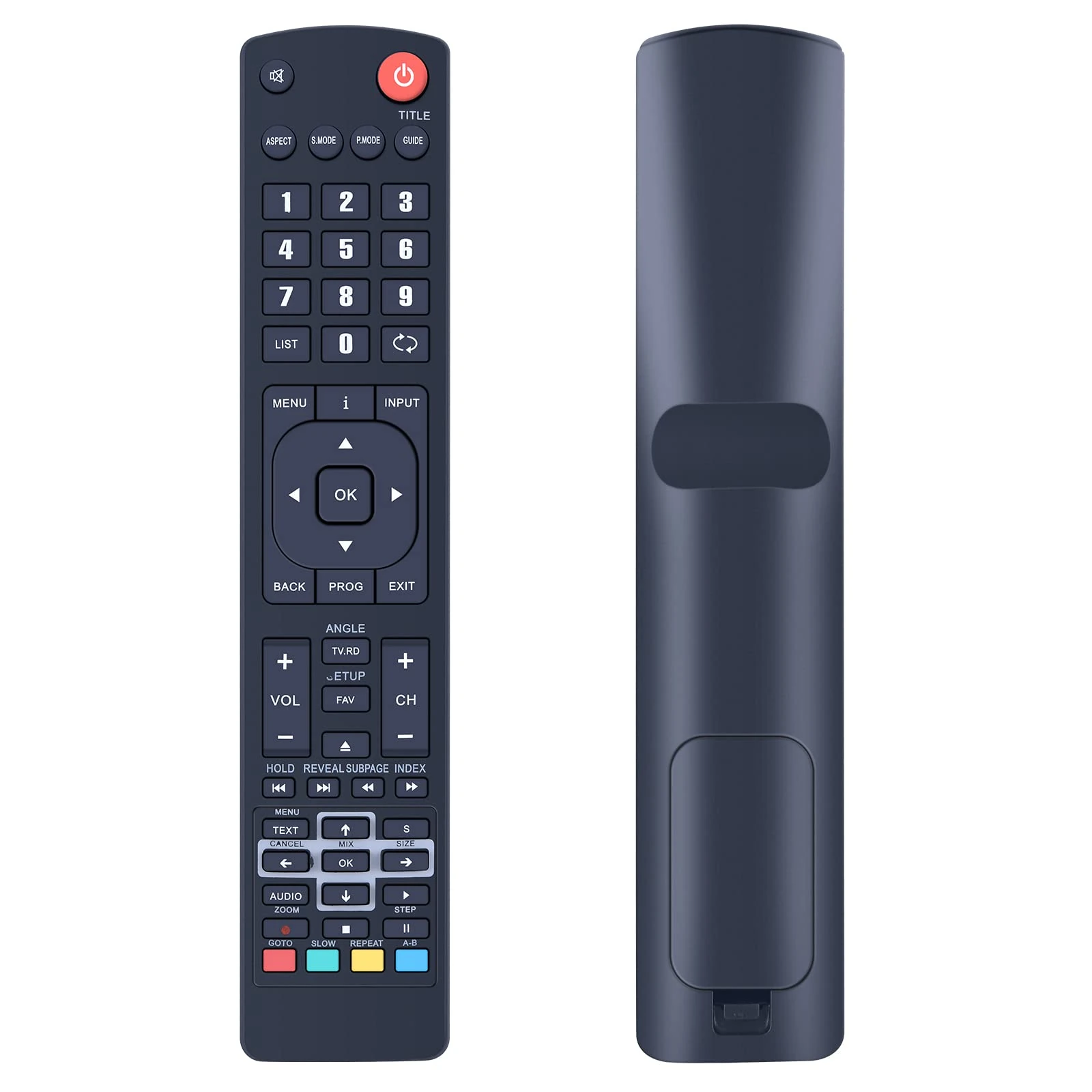 TCNOUMT Replacement Remote Control RM-C3174 Compatible for JVC LCD LED TV LT-50C550 LT-49C550 LT-42C550 LT-40C551 LT-40C550 LT-24C340 LT-22C540