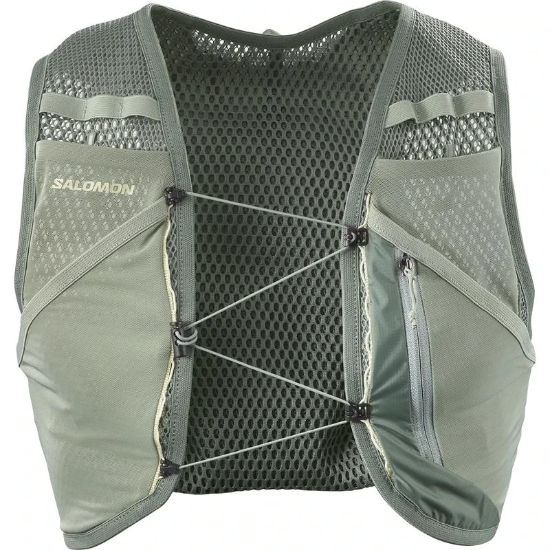 Salomon Active Skin 4 Compatible with Flasks Unisex Running Vest Hiking Trail, 4L, Precision Fit, Easy Access Precision Fit, and Optimized Storage