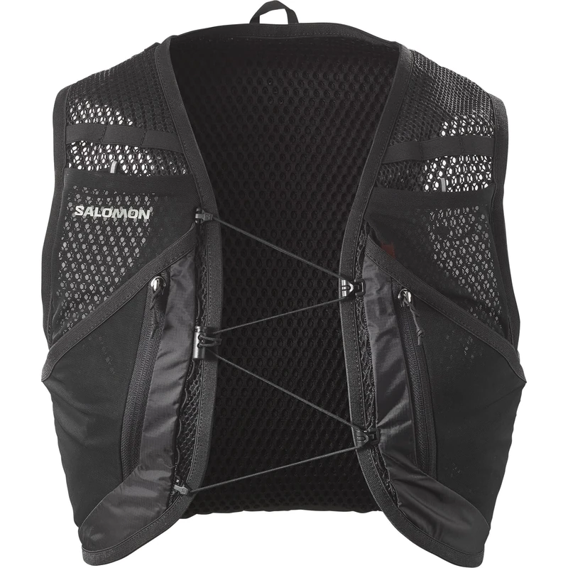 Salomon Active Skin 12 Compatible with Flasks Unisex Running Hydration Vest Hiking Trail, 12L, Easy Hydration, Precision Fit, and Optimized Storage