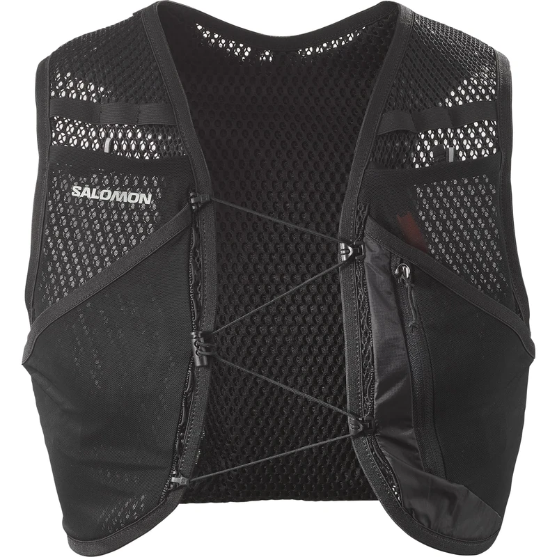 Salomon Active Skin 4 Compatible with Flasks Unisex Running Vest Hiking Trail, 4L, Precision Fit, Easy Access Precision Fit, and Optimized Storage