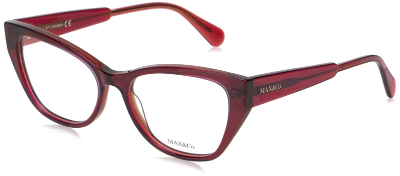 MAX &CO Glasses for Women, Red/Other, 53/16/140