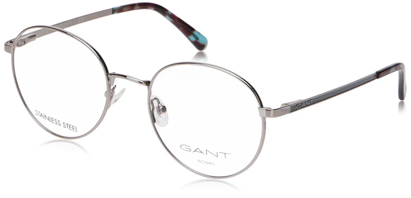 GANT Glasses for Women, Shiny Light Nickeltin, 52/20/140