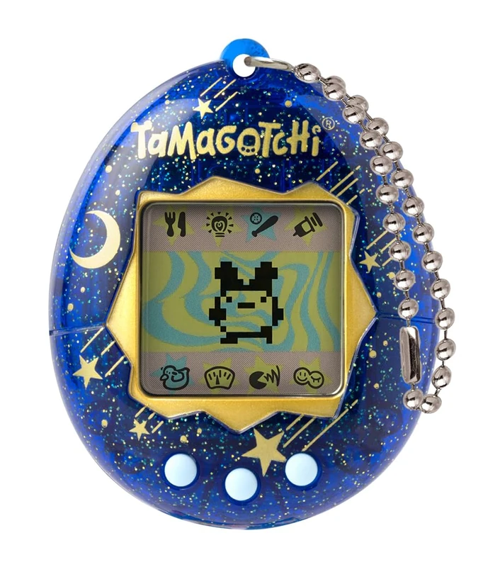 Bandai Tamagotchi Original Starry Night Shell | Tamagotchi Original Cyber Pet 90s Adults and Kids Toy with Chain | Retro Virtual Pets are Great Boys and Girls Toys or Gifts for Ages 8+ - Image 1