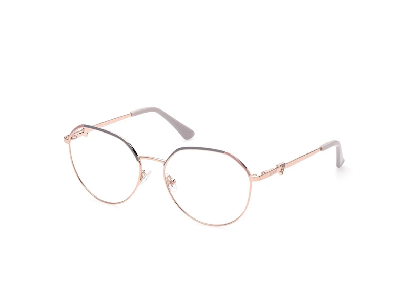 Guess Glasses for Women, Shiny Rose Gold, 55/16/140