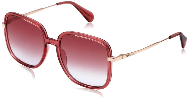 MAX &CO Ladies Sunglasses Shiny Red 56/18/145 MO0083, Glossy red, 56/18/145