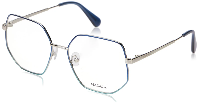 MAX &CO MO5037 Glasses, Shiny Palladium, 55/17/140 for Women, Shiny Palladium