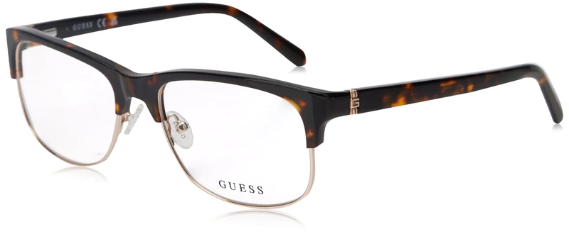 GUESS Men's Eyewear, Dark Havana, 55/17/145