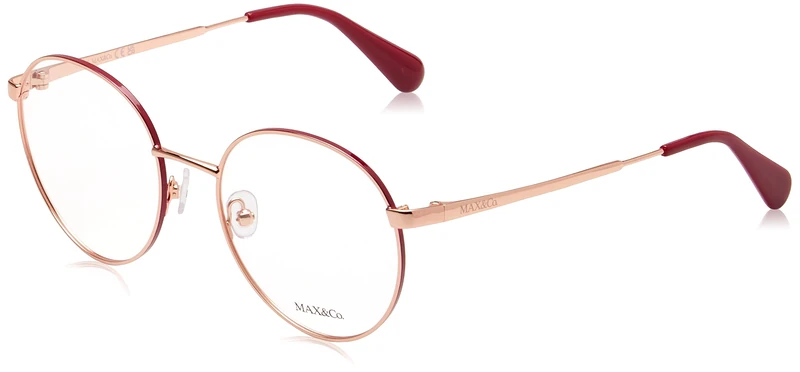 MAX &CO MO5049 Glasses, Pink Gold, 52/19/140 for Women, Pink Gold, 52/19/140