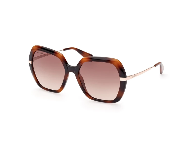 MAX &CO Women's Sunglasses, Havana/Other, 57/18/140