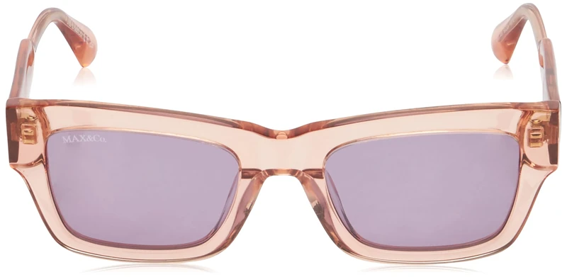 MAX &CO Women's Sunglasses, Orange/Other, 50/20/135