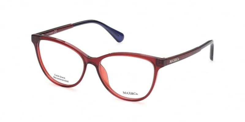 MAX &CO Women's Sunglasses, Glossy red, 54/14/140