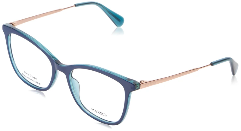 MAX &CO Women's Glasses, Blue/Other, 51/16/140