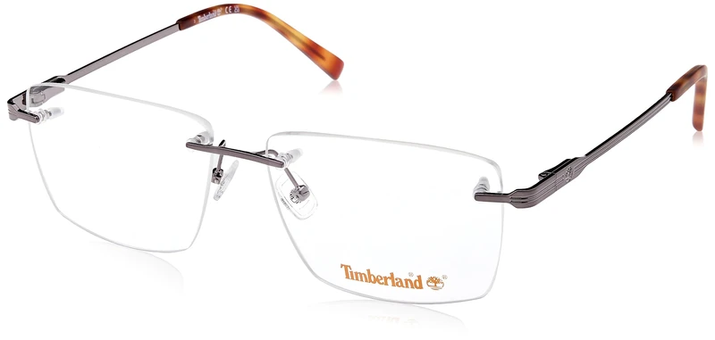 Timberland Men's Eyewear, Shiny Gunmetal, 57/15/145