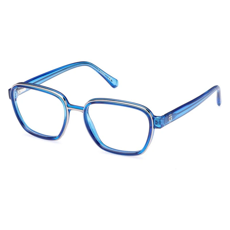 GUESS Men's Eyewear, Shiny blue, 53/18/145 - Image 1