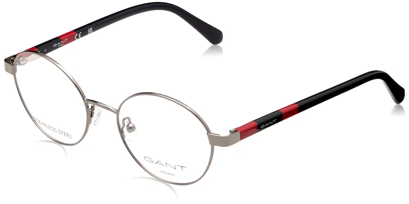 Gant Women's Glasses, Shiny Gunmetal, 50/18/140