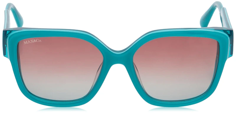 MAX &CO Women's Sunglasses, Dark Green/Other, 55/17/140