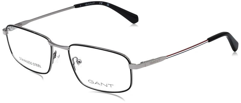 Gant Men's Glasses, shiny black, 55/18/145