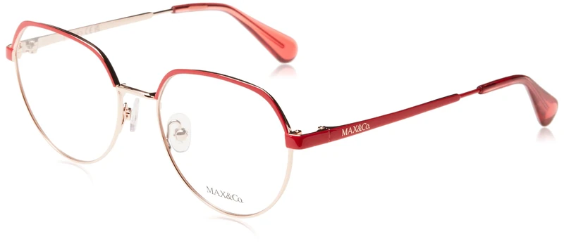 MAX &CO Glasses for Women, Shiny Rose Gold, 50/16/135