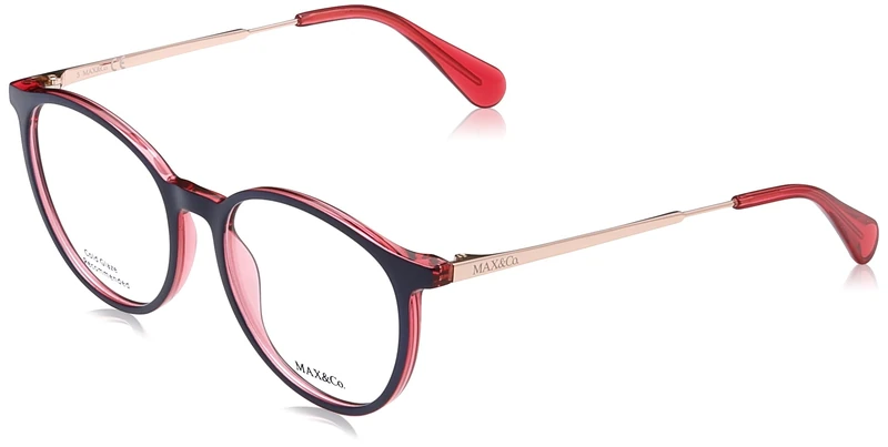 MAX &CO MO5043 Glasses, Blue/Other, 52/17/140 for Women, Blue/Other, 52/17/140