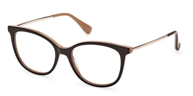 MaxMara Glasses for Women, Dark Brown/Other, 52/16/140