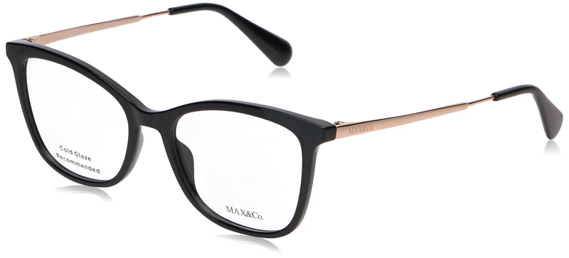 MAX &CO Glasses for Women, shiny black, 51/16/140