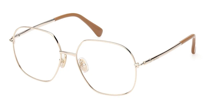 MaxMara Glasses for Women, Pale gold, 55/16/135