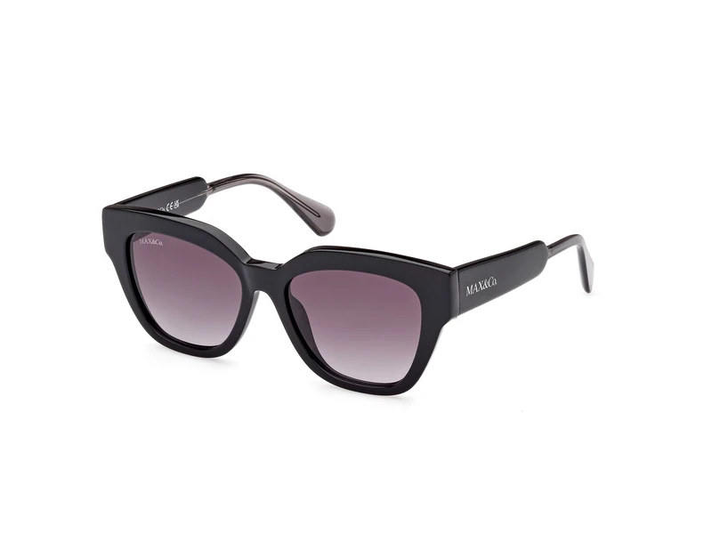 MAX &CO Women's Sunglasses, Black (Shiny Black), 52/16/140
