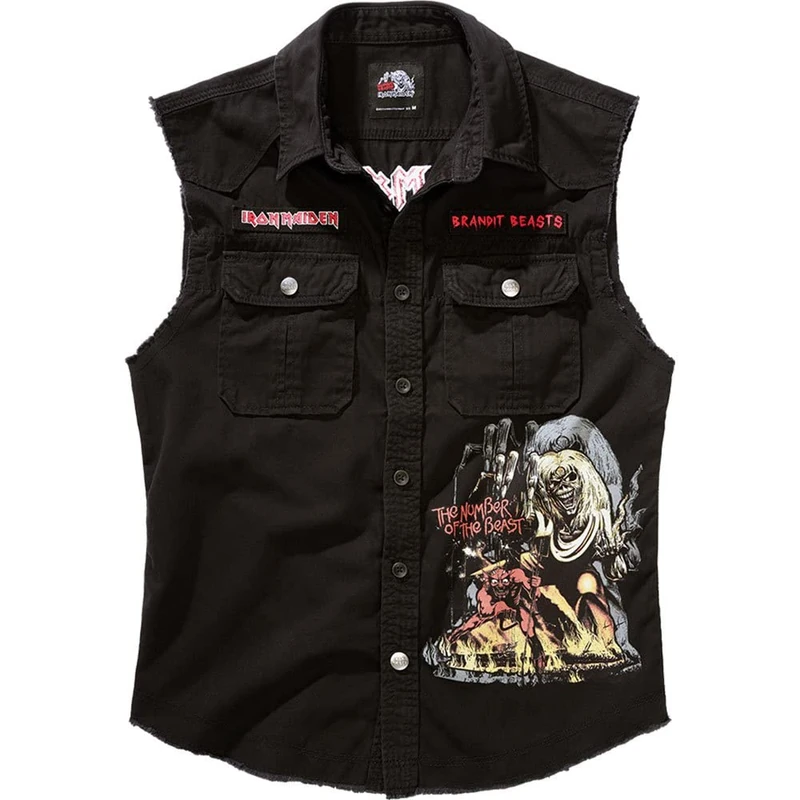 Brandit Maiden Vintage Shirt NOTB SL, color: black, size: 3XL