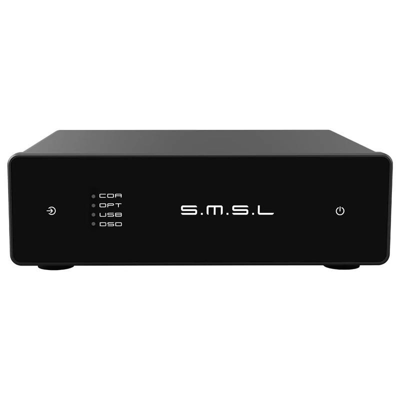 S.M.S.L D1 Hi-Res Audio Dac RohmBD34352EKVchip Touch Control RCA ouput 768kHz/32bit DSD512 THD+N 0.00038%, Audio DAC Dual USB/Optical/Coaxial input SNR126dB for phone/pad/PC/TV/DVD Home Desktop DAC