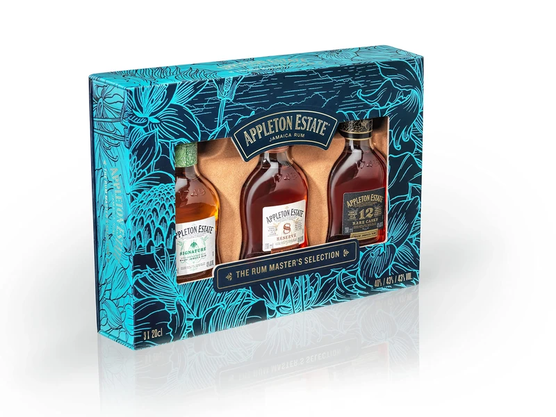 Appleton Estate Rum Master Selection Pack - 3 x 20cl - Includes: Signature | 8 Year Old Reserve | 12 Year Old Rare Casks