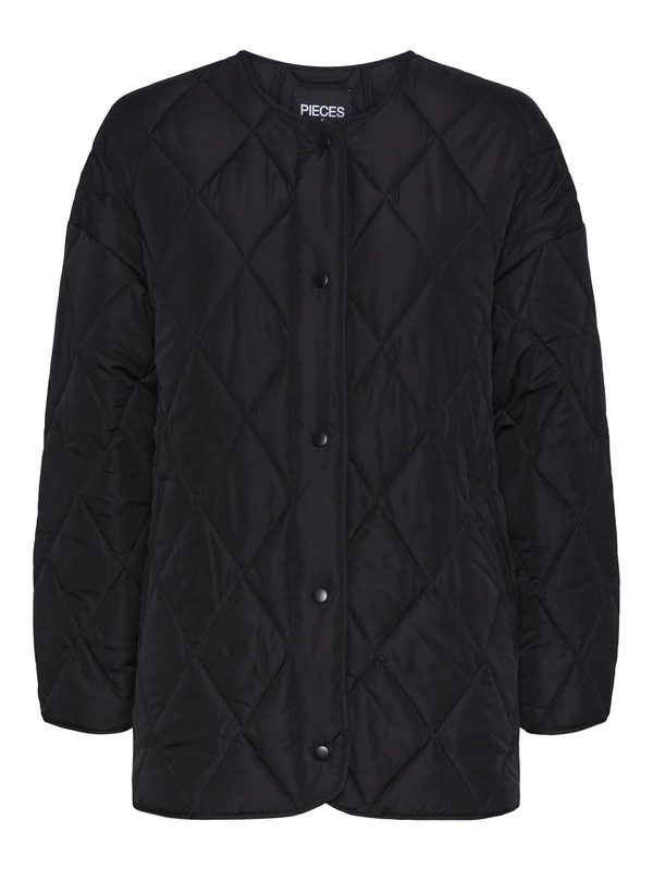 PIECES Female Quilted Jacket PCSTELLA, Black, XS