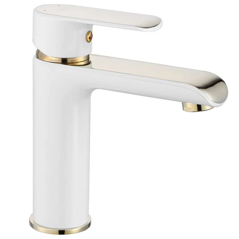 Rea e2441593-9790-4f0e-a973-dc40765f8cdd White/Gold Bathroom Sink tap Bloom Low REA-B9919
